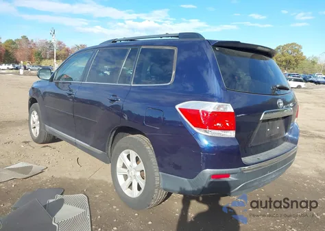 2012 Toyota Highlander Se V6 из США, поврежденный, VIN 5TDBK3EH9CS153111